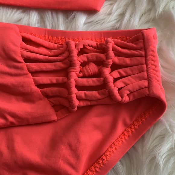 Orange/coral Becca by Rebecca Virtue CUTE bikini and never worn! - Picture 3 of 6